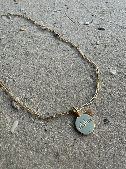 14k Gold Filled Aloha Necklace
