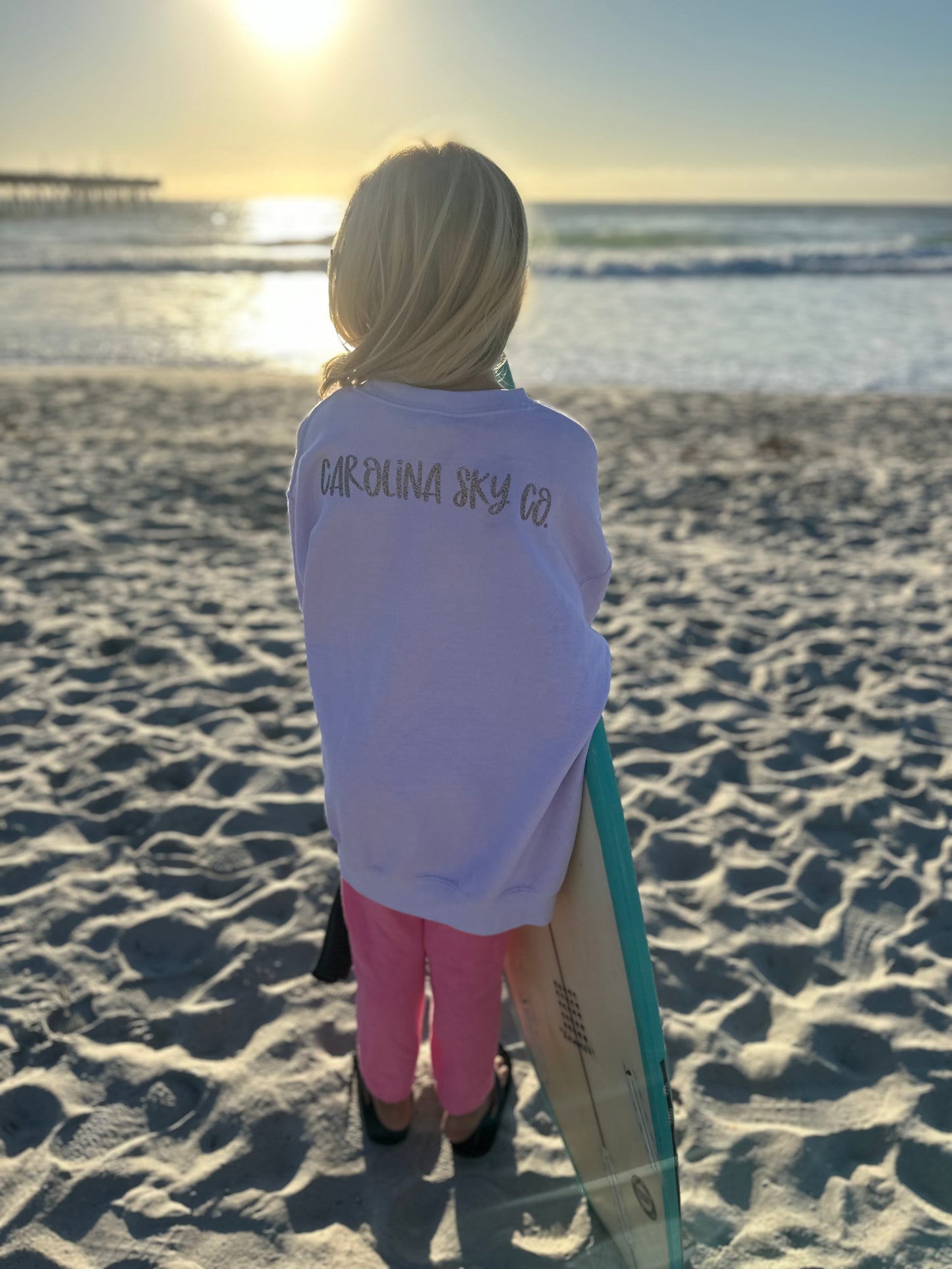 Lavendar Hibiscus Sweatshirt