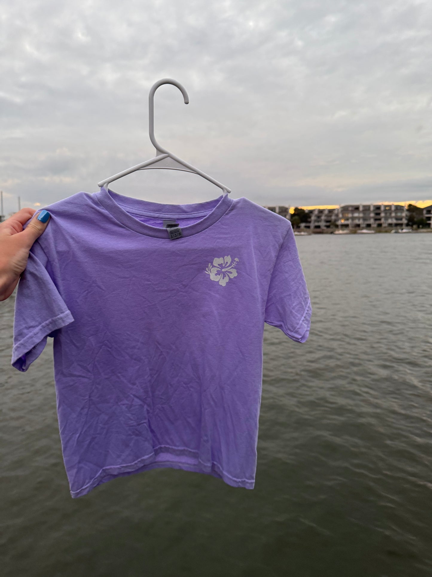 Lavender Hibiscus Youth Shirt