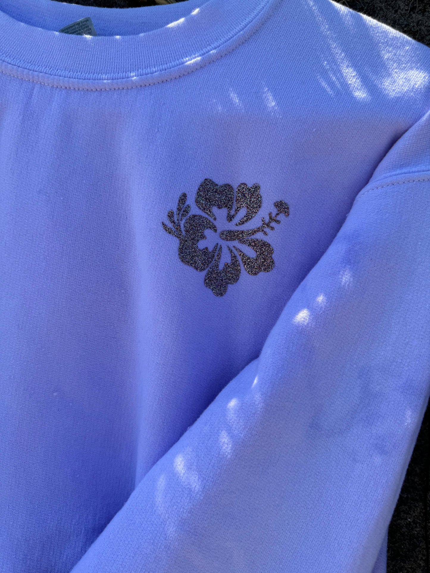 Lavendar Hibiscus Sweatshirt