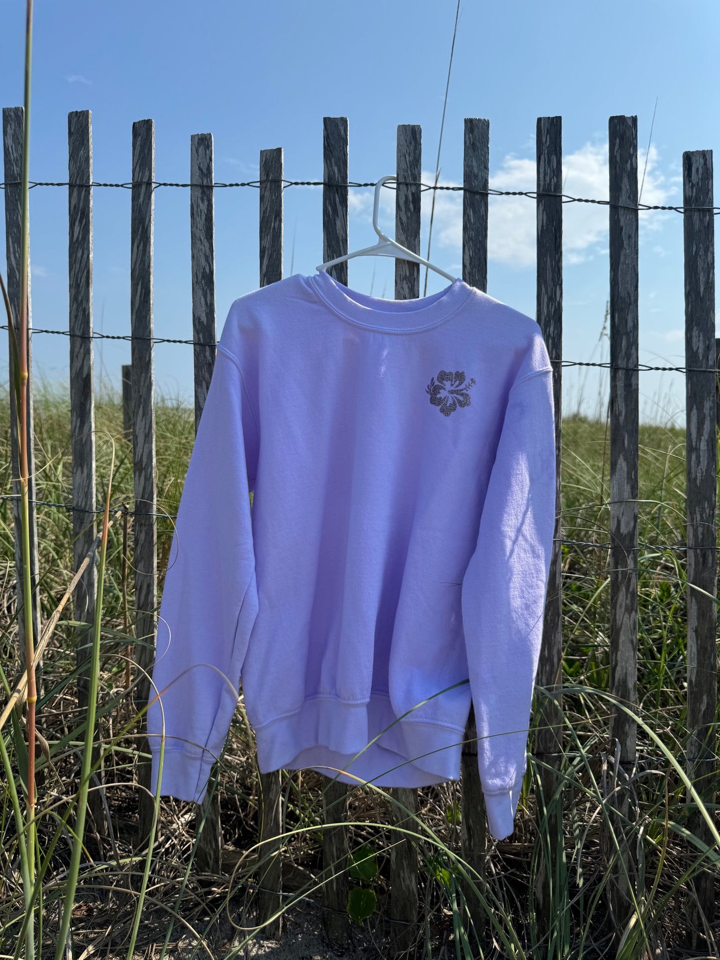 Lavendar Hibiscus Sweatshirt